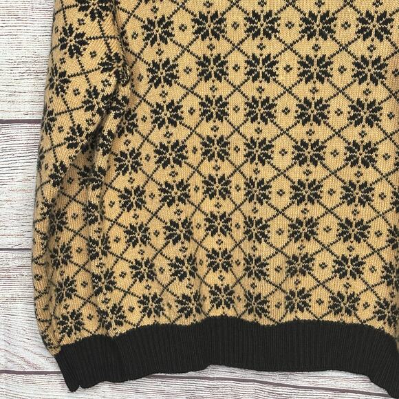 Janie and Jack Boys Geo Snowflake Cozy Winter Fair Isle Sweater Size 4 - Picture 5 of 9